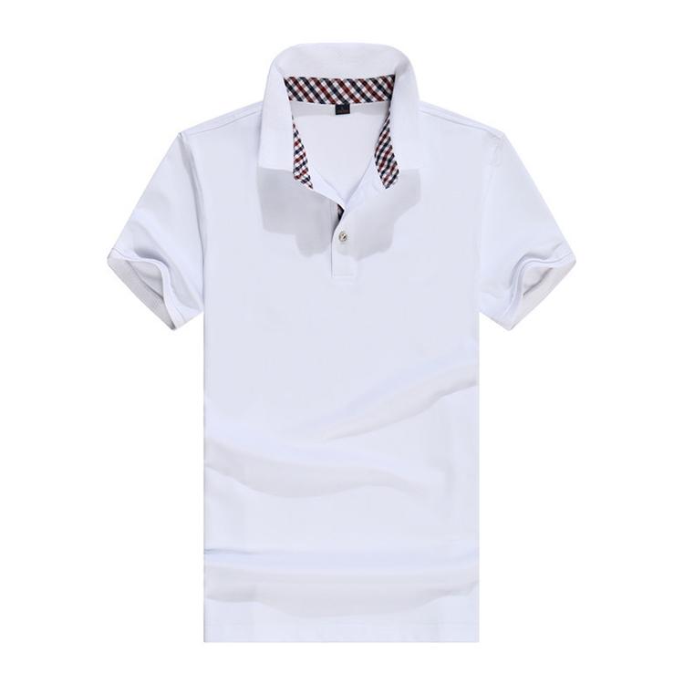 GDS P003 40 Fine Pearl Inner Plaid Collar Polo Men's