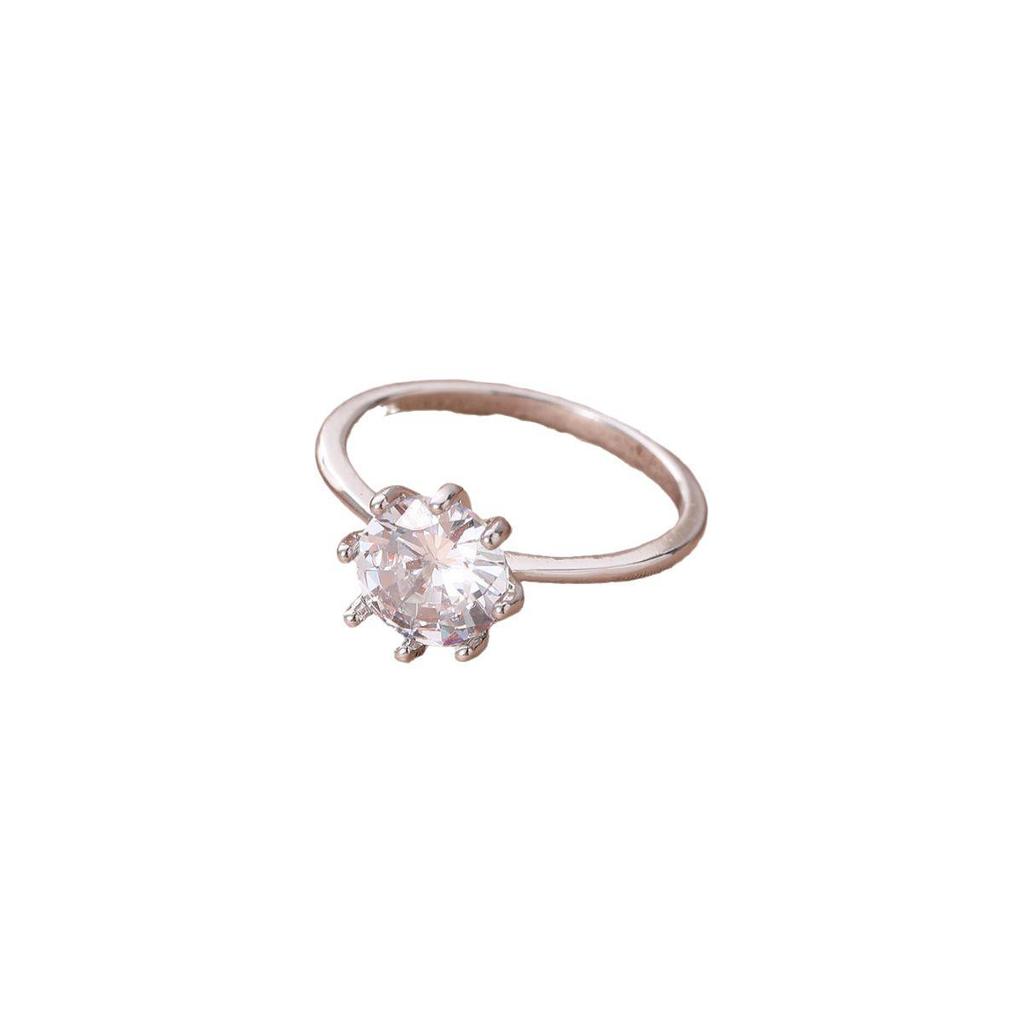 Trendy Minimalist Zircon Ring for Women