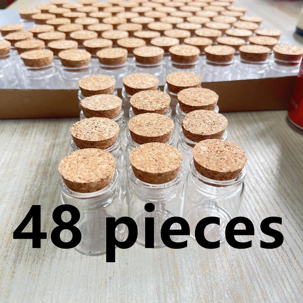 Wholesale 30ml Glass Bottles Cork 26×37×50mm Mini Candy Glass Jars Seed Dragees Tiny Candle Glass Vials DIY Crafts Test Tube