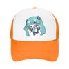 Hatsunes Mikus vocaloid Trucker Hat Unisex HipHop  Dad Hat Sun Hats Golf Hats Breathable Polyester Mesh Baseball Caps Summer