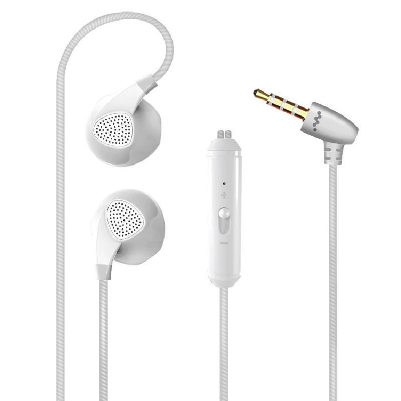 

Sport Earphones Headphones With Mic Sports Running Gym For Phone Mp3 White