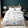 Print Blue White Airplane Comforter Cover Set For Boy Men Teen Kids Microfiber Duvet Cover With Pillowcase Plane Bed Cover Set