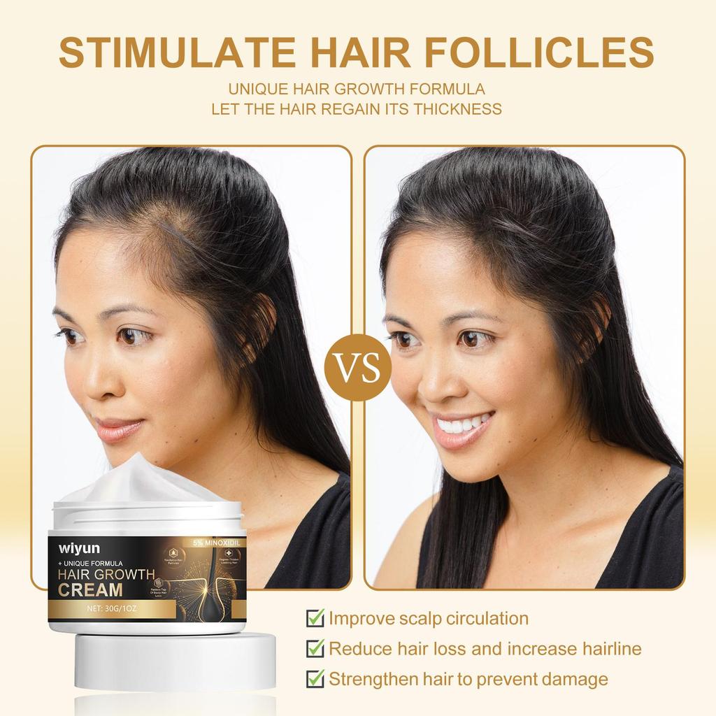 30g Hair Cream Hair Thickening Cream Hair Strengthening Cream Hair Nourishing Scalp Hair Roots Smoothing Frizz Split Ends Hair Cream