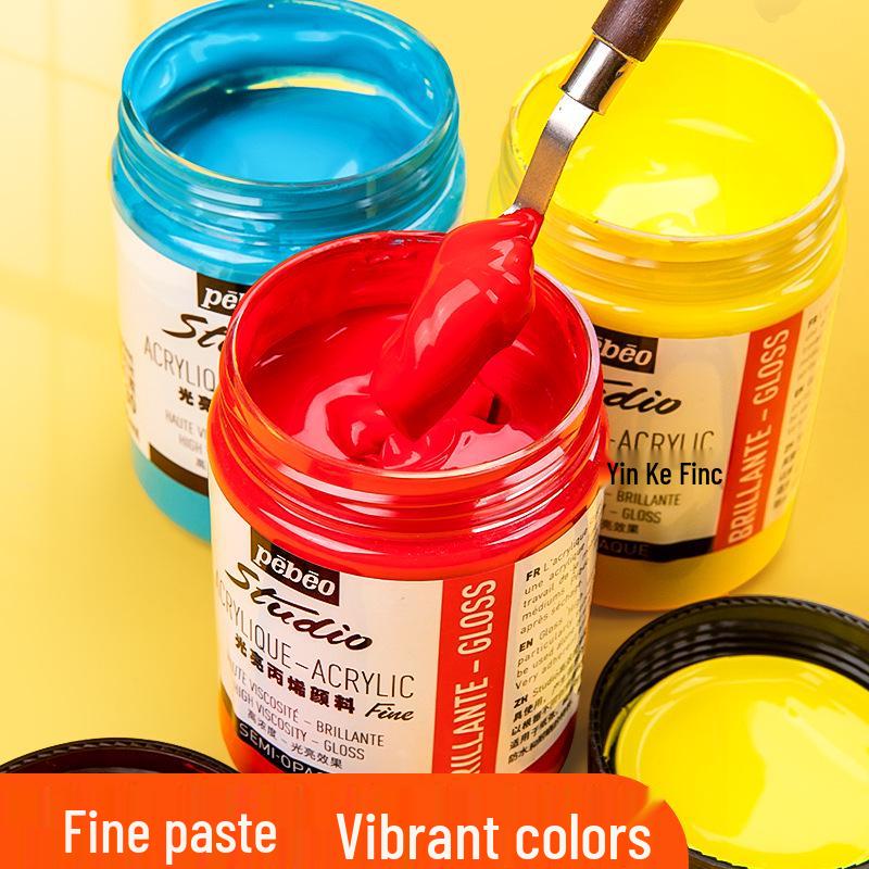 Bright Acrylic Paint 300ml - Large Capacity for Student and Children's DIY Art & Wall Painting