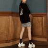 MLB Old Flower Sweatshirts Unisex Black Crew Neck Moderate Regular 31MTM1041-50L