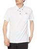 K2JA1190 Short Sleeve Polo UPF15 UV Dynamotion XL Men's Shirt, Sweat-Wicking, Quick-Drying, Protection, Fit, White,