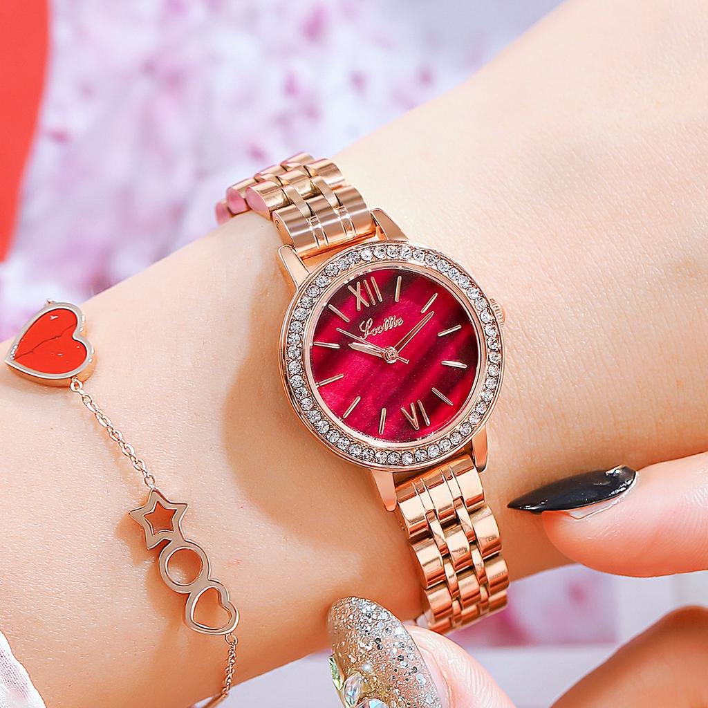 Retro Small Dial Niche Women'S Watch Small Green Watch Waterproof Leather Strap Watch Women