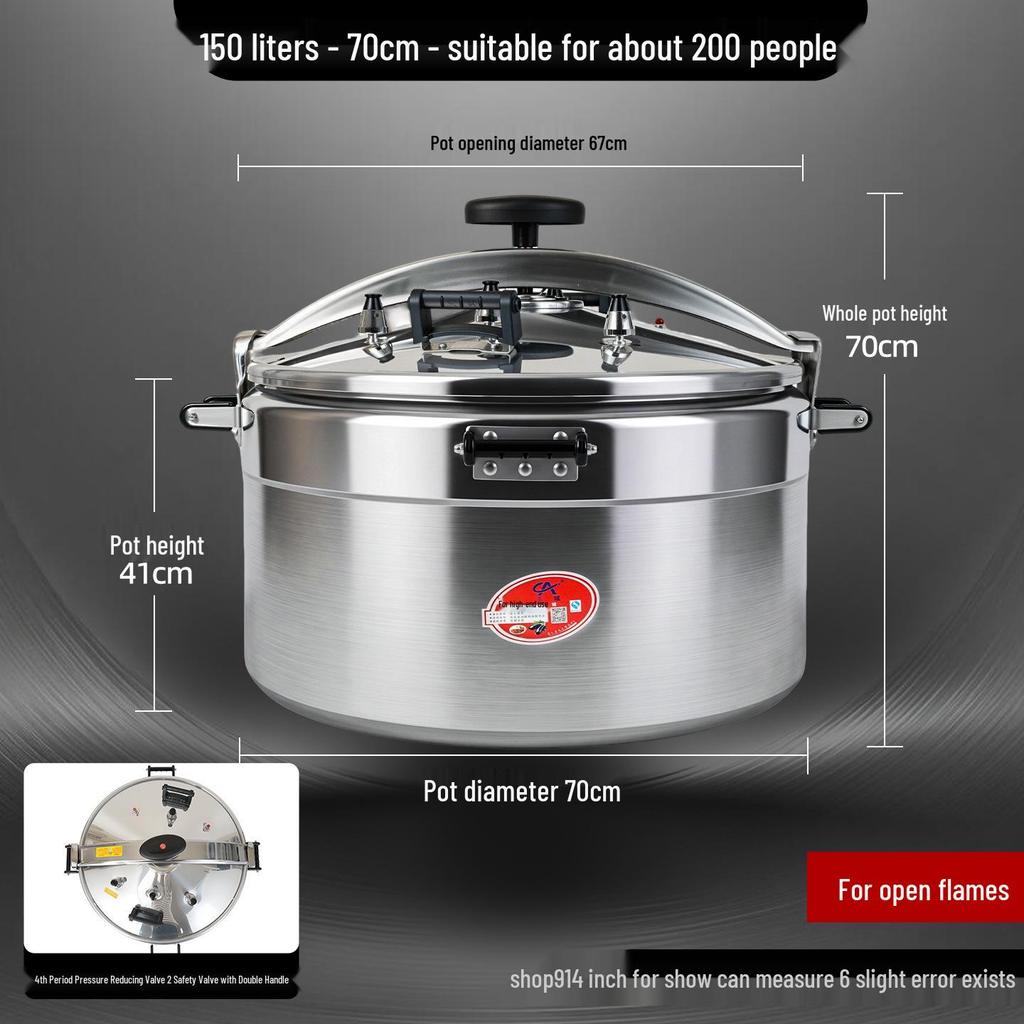 Universal Explosion-Proof High-Capacity Pressure Cooker for Commercial, Restaurant, and Catering Use