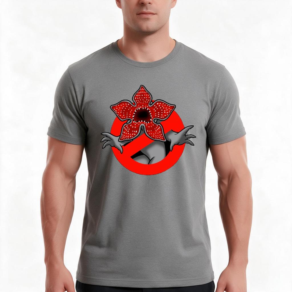 Demogorgon Tshirt Summer Casual Cotton Tee Oversized Streetwear Tops Vintage Graphic Print Loose Fit Short Sleeve