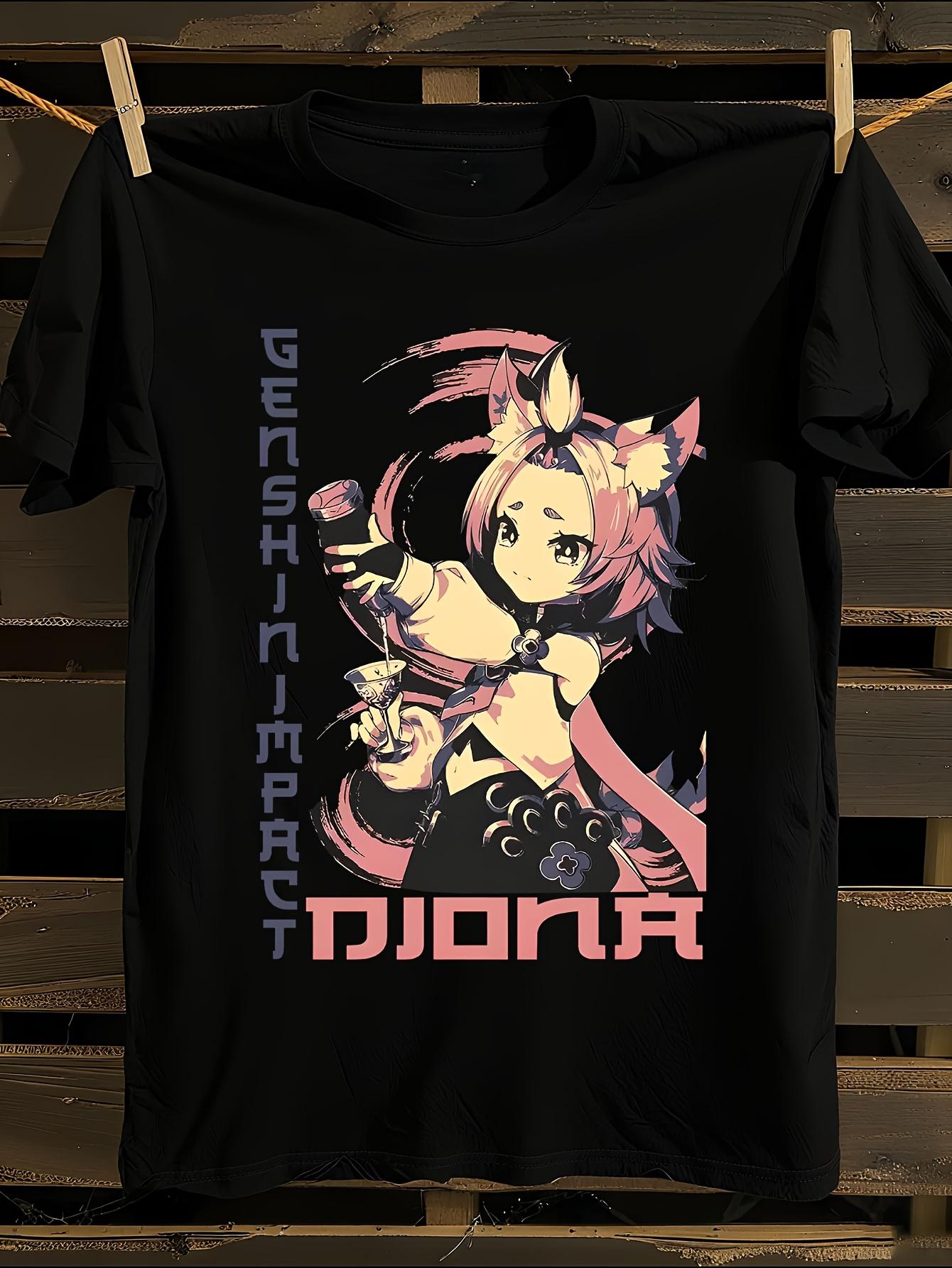Genshin Impact Diona Anime Tshirt Anime Graphic Tshirt XXXL