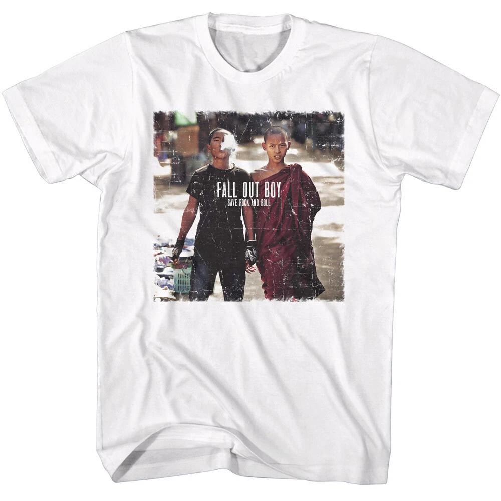 Fall Out Boy Save Rock And Roll Album Cover Men s T Shirt Rock Band Merch 3XL