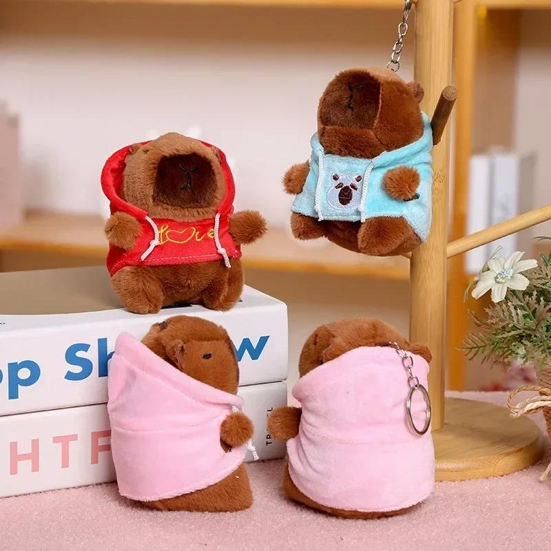 1-20PCS Capybara Plush Toy Keychain Water Pig Plush Doll for Backpack Hanging Christmas Gift Keychain Accesorios
