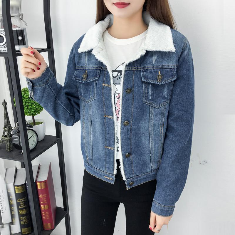 denim lambswool jacket