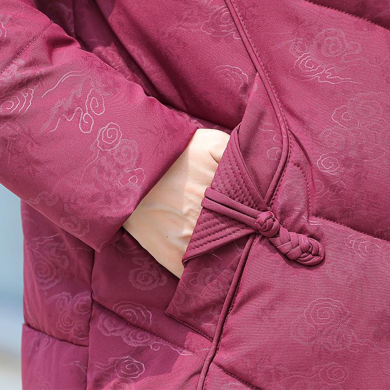 Palton de iarnă pentru femei de vârstă mijlocie cu glugă, mărimi mari, îmbrăcăminte exterioară elegantă, largă, groasă, caldă, parka, jachete pentru doamne