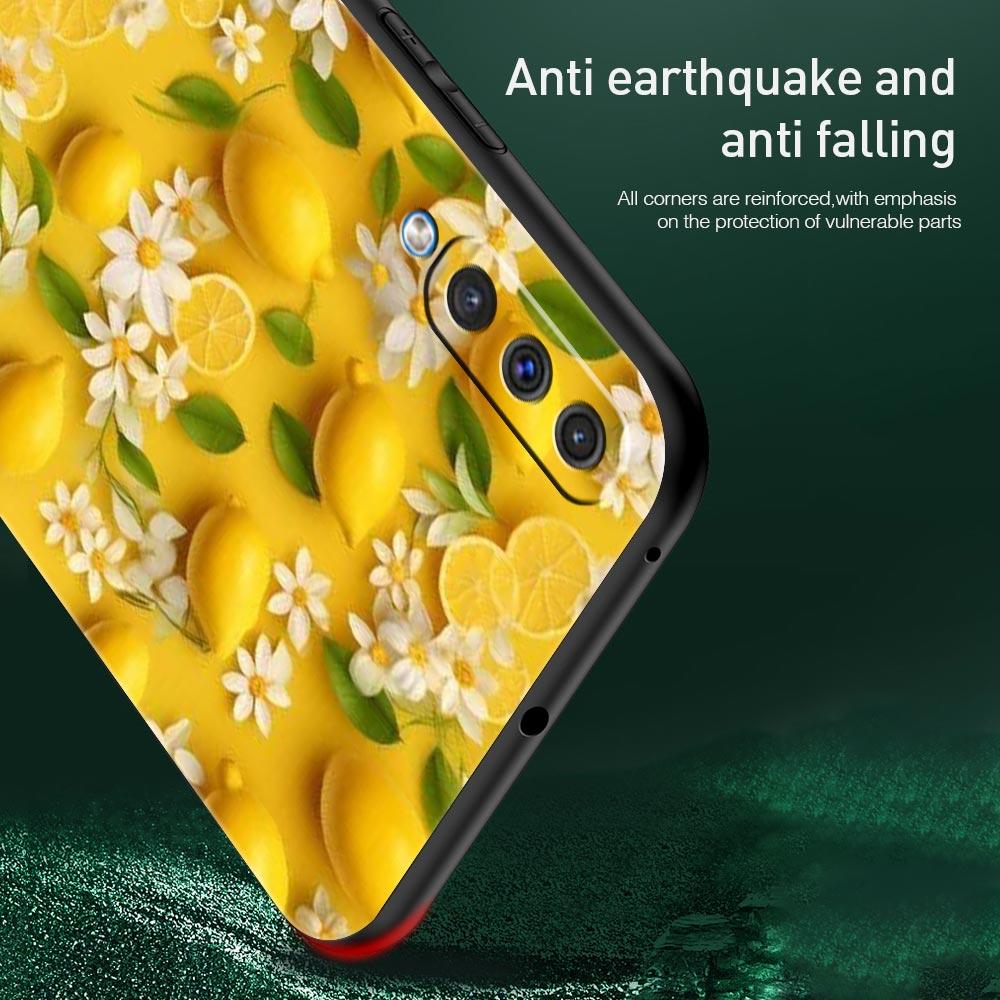 Summer Fresh Fruit Lemon Print Phone Case for Samsung Galaxy A56 A36 A26 A16 A34 A24 A42 A22 A20 A12 A40 A30 A10 Soft TPU Cover