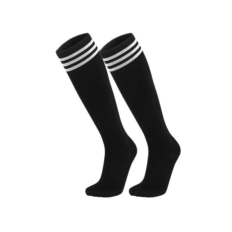 Striped Thigh-High Football Socks for Children & Adults - Lightweight, Professional Sports Socks