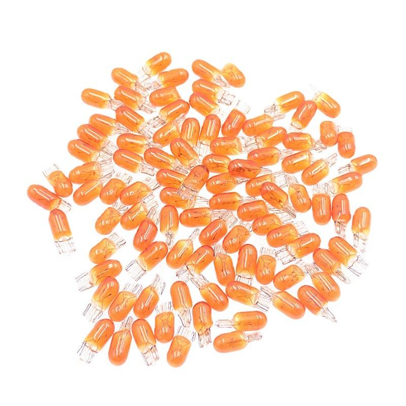 100Pcs/Box T10 5W Led Car Light Cob Glass White Auto Automobiles Dome Light Reading Drl Bulb Style 12V License Plate Lamp