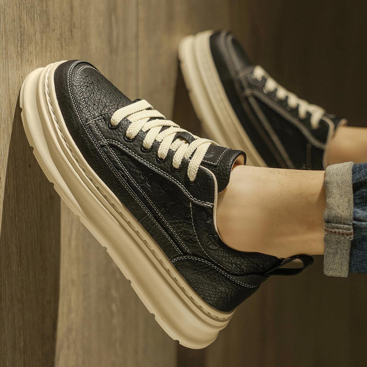 Shoes high-end thick-soled lightweight board shoes casual shoes heightening shoes spring and autumn 39