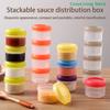4Pcs 35ml Salad Dressing Containers With Lid To Go Plastic Twist Top Sauce Condiment Container Lunch Box Accessories