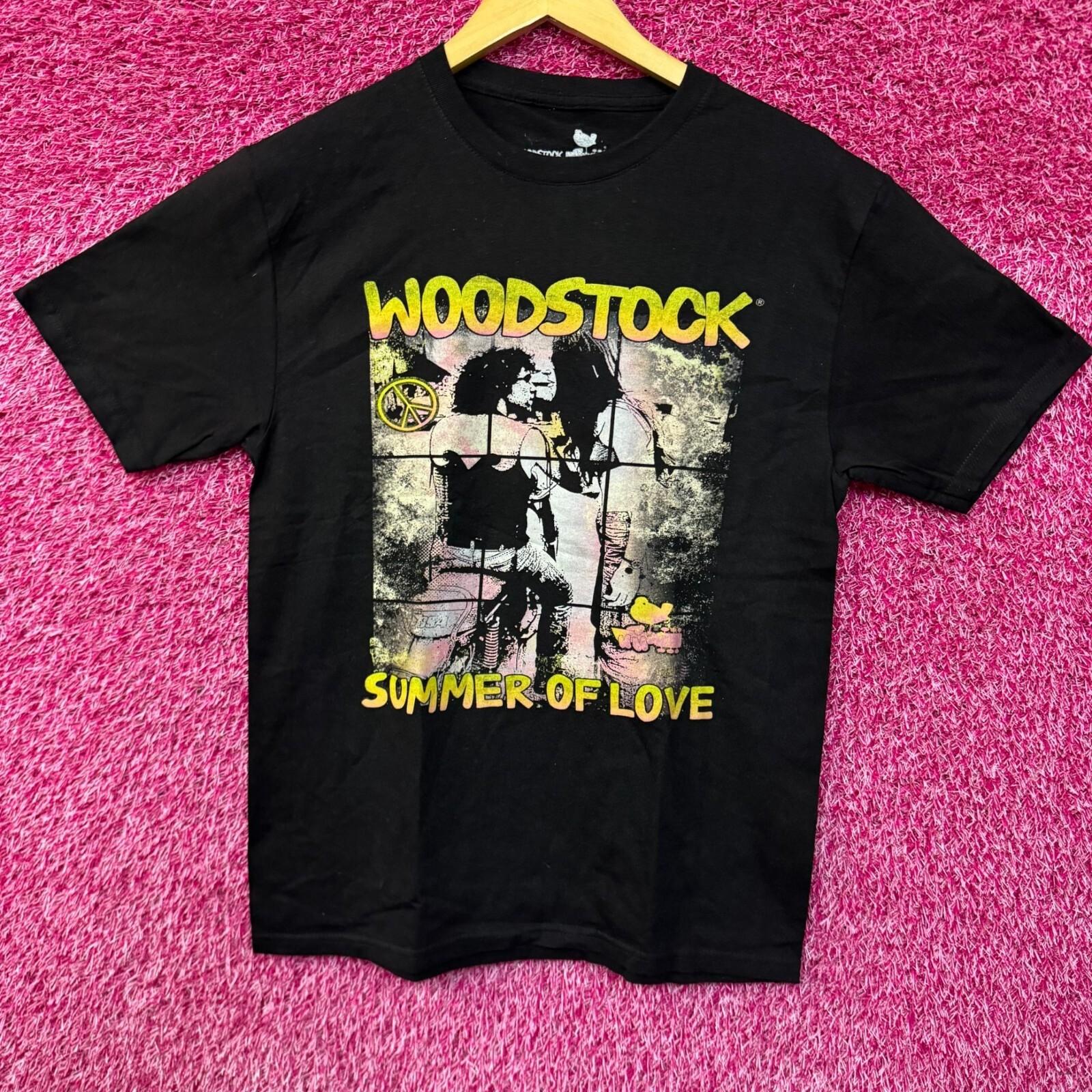 Woodstock Summer of Love Rock Music Art Festival Tee M S
