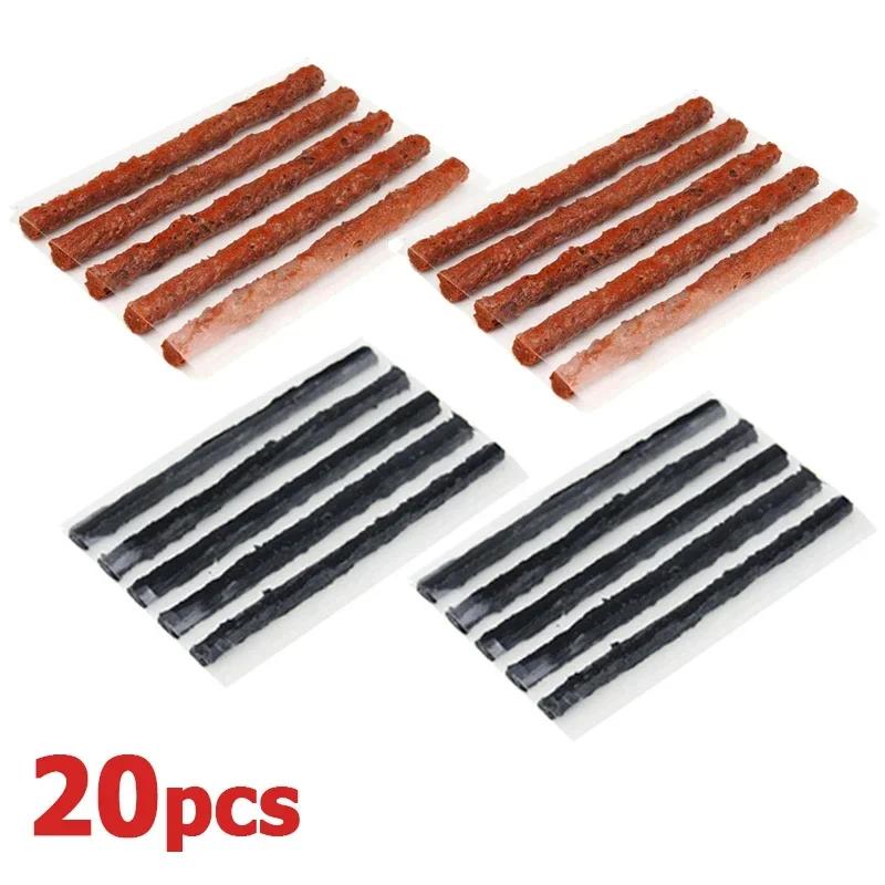 5/40pcs Tire Repair Strips Car Motorcycle Bike Tyre Puncture Repairing Stiring Glue Rubber Strips Tools Plug Car Accessories