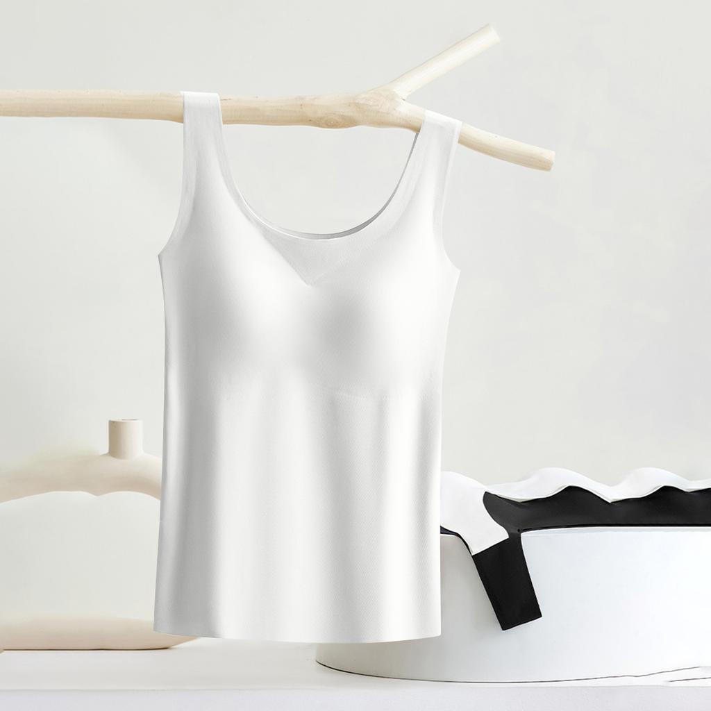 Women's Solid Color Cup Yoga Bottom Shirt Sports Underwear Vest