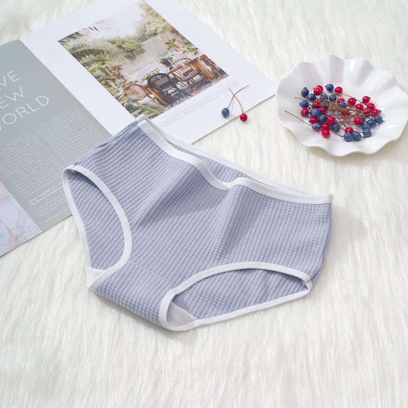 Waffel Baumwolle Höschen Frauen Unterwäsche Sexy Dessous Weibliche Slips Pantys Atmungsaktive Unterhose Mädchen M-XL Weiche Dessous
