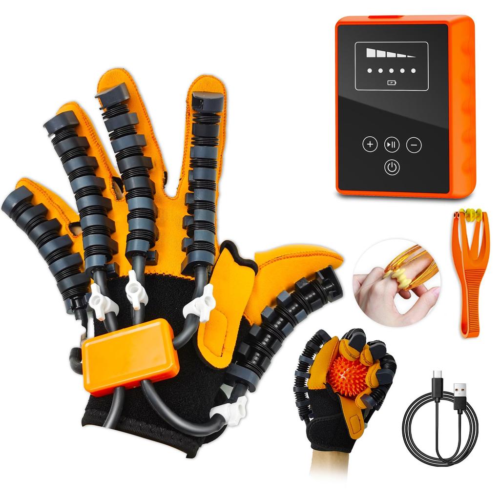 Portable Wireless Rehabilitation Gloves and Hand Massager for Stroke Recovery