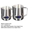 Temperature Sense Milk Frothing Pitcher Large Capacity Stainless Steel Food-grade Milk Latte Cup for Bakery