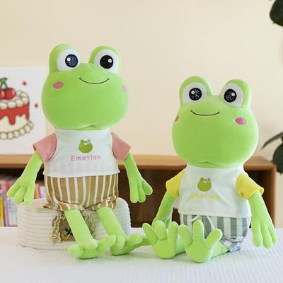 Kreatives Anziehen Sommer Frosch Plüschtiere Kinder Kuschelpuppe Sofa Ornamente Paar Frosch Heimdekorationen