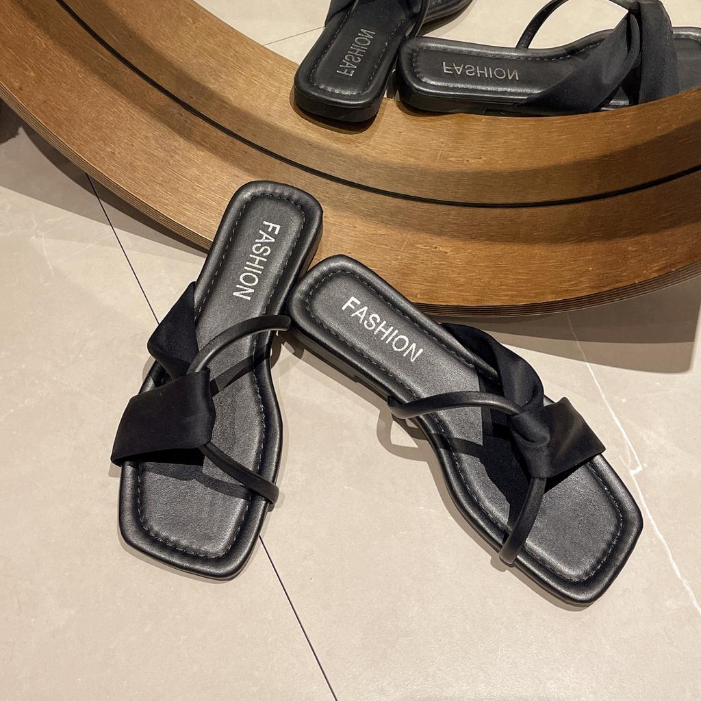 Fashion Plus Size Women's Shoes with Strap Heels Summer New Versatile Retro Casual Flat Heel Anti-slip Roman Sandals Women