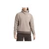 Nike ACG Wolf Tree Logo Fleece-Lined Mock Neck Long Sleeve Sweatshirt Women Tops Mineral-Grey DQ5843-087