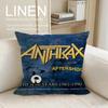 Music Anthrax Cushion Cover Pillowcase Set Pcs x x Breathable Washable Sofa Cushion Cover