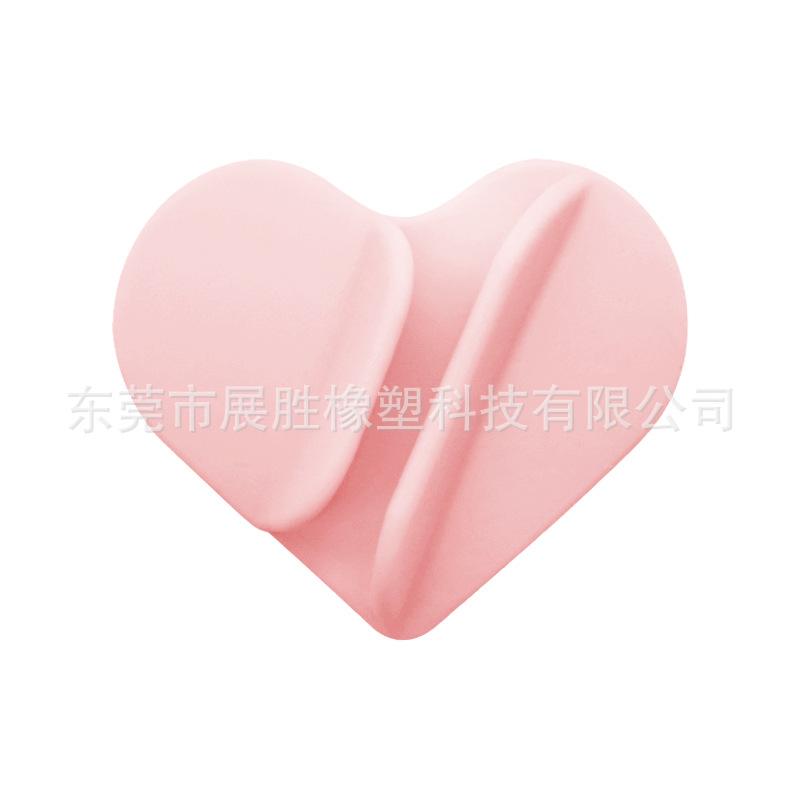 Love-shaped Silicone Portable Lipstick Makeup Mobile Phone Holder Desktop Drama Chasing Portable Versatile Model