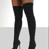 Fashion 2024 Autumn and Winter New Knitted Knee-high Socks Thin-legged Elastic High-heeled Boots Woman