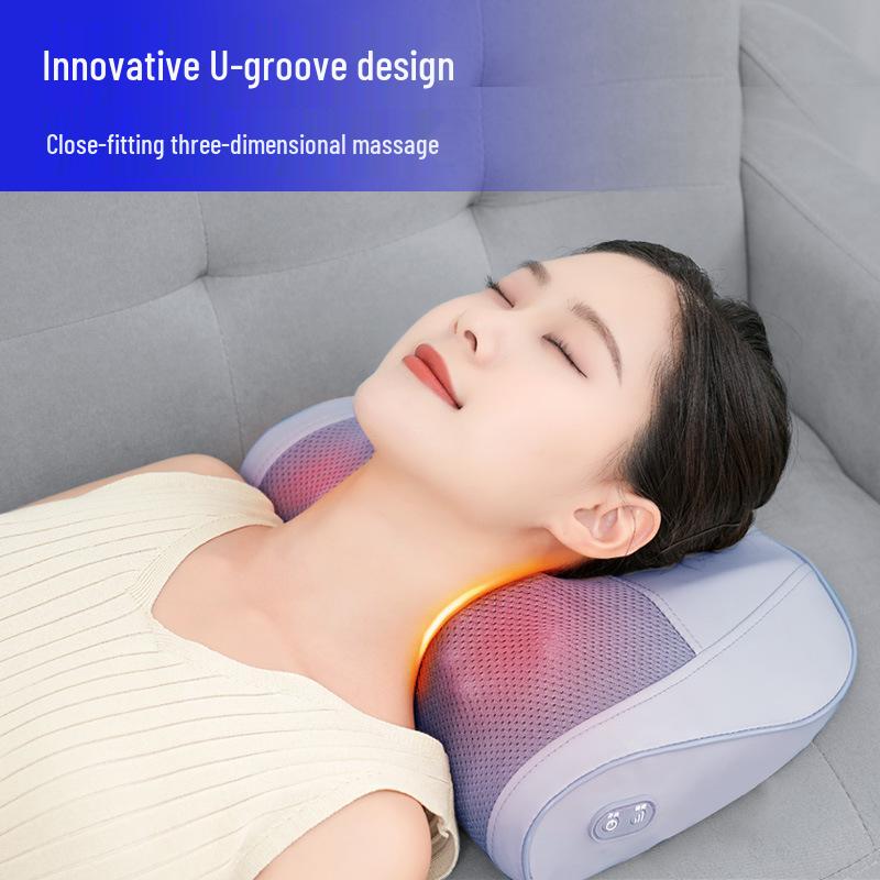 Cervical Spine & Neck Electric Heating Massager - Multi-functional Pillow for Neck and Waist Massage