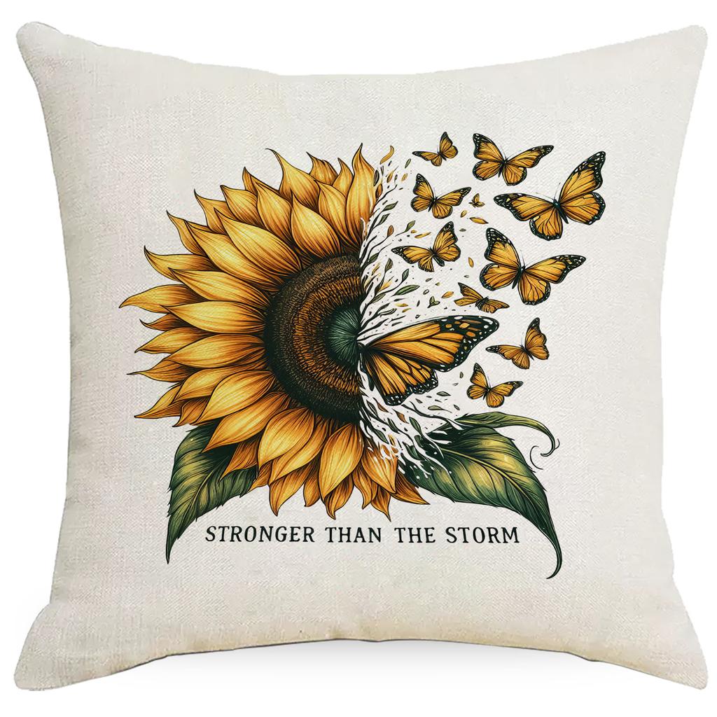 Sunflower Pillow Case European and American Style Home Sofa Pillow Combination Color Sofa Pillow
