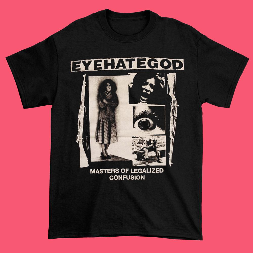 Vintage Eyehategod Band Short Sleeve Cotton Black Full Size Unisex Shirt S