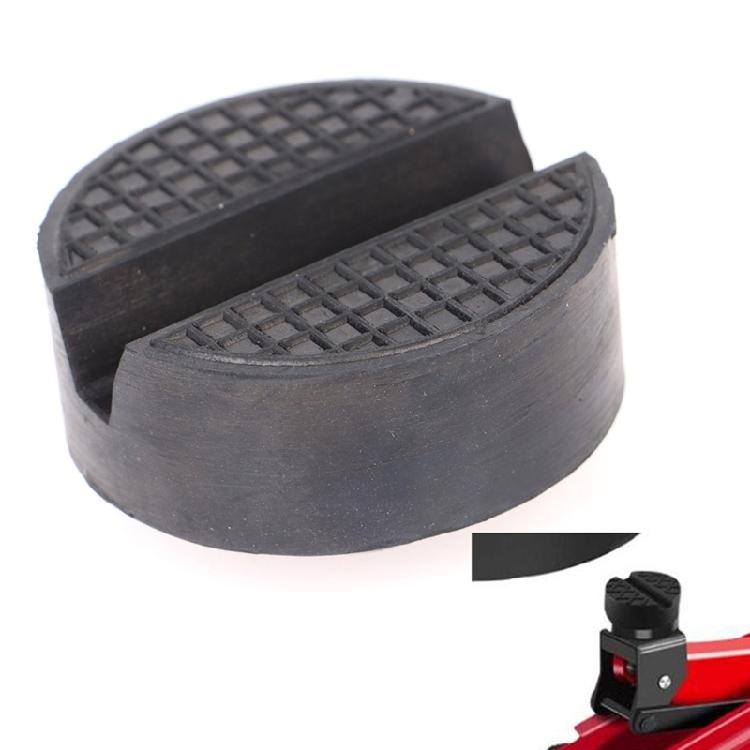 Vehicle Lift Point Support Insert Pair, Two Piece Rubber Cushion Contact Set with Center Channel and Routine Garage Service Utility