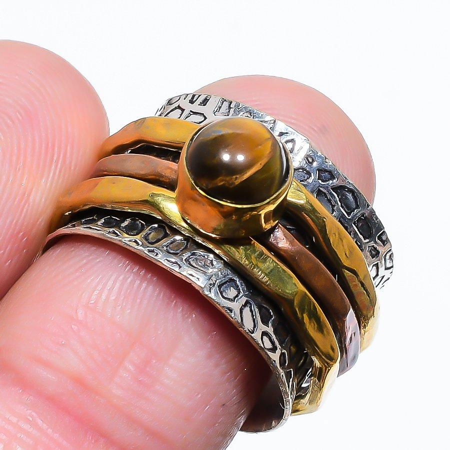 

Кольцо Natural Meditation Spinner из стерлингового серебра 925 пробы, размер 8,5 S7q81