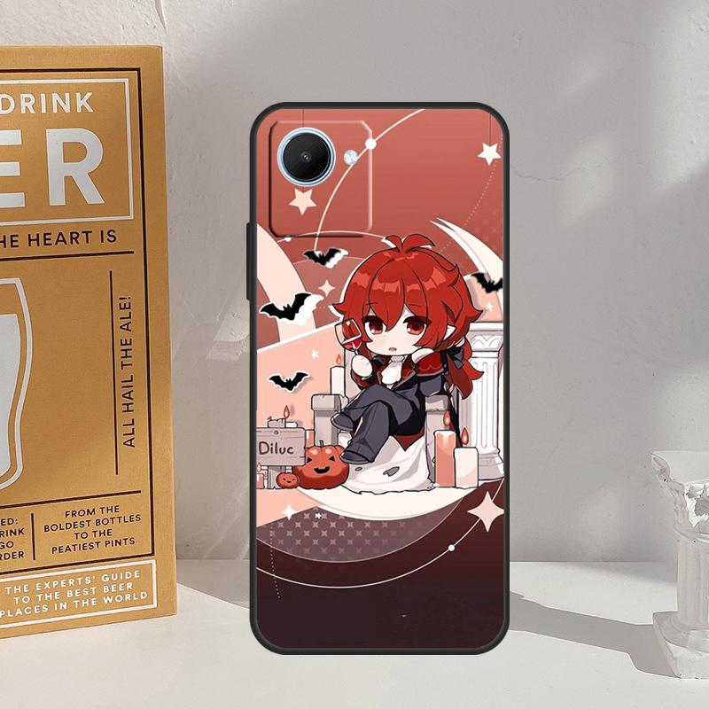 Genshin Impact Chibi Für Realme GT 6 6T 5 GT7 Pro C67 C75 C61 C55 C53 C51 C21Y C25S 10 11 12 13 14 Pro Plus Hülle