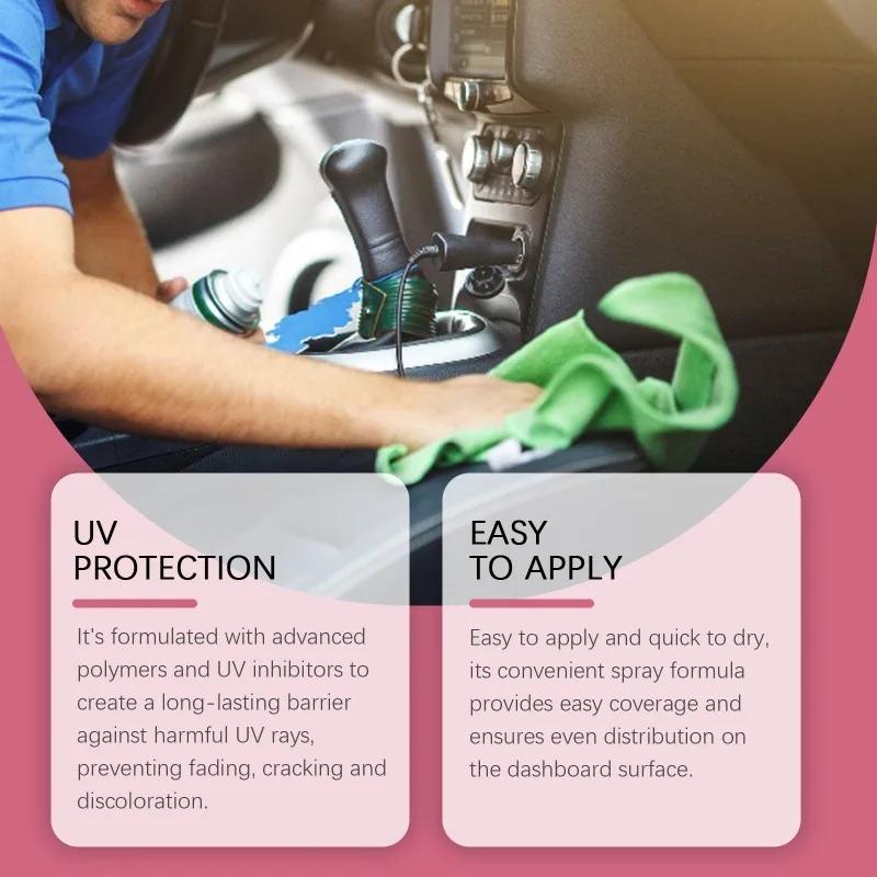 Upholstered and Polished Care Wax for Interior Plastic of Good Cars Polishing Care Wax for Automobile Instrument Panel Spray