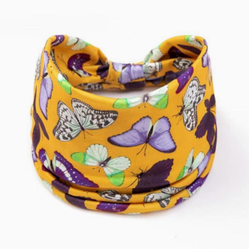 Women's Wide Headband Cotton Printed Headband Sports Band Striped Headband A Wide Edge Yoga Headband Soft Hair Band Headdress Bundle Women Headband