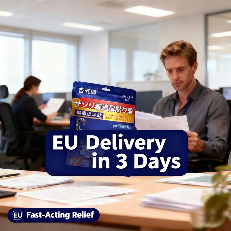 Natürliches Rückenschmerzpflaster für Büroangestellte – Kräuter-Lendenwirbelstütze für lange Sitzzeiten | Atmungsaktiv, Unsichtbar & CE-zertifiziert