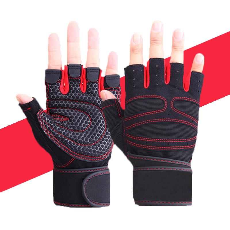 

Weight Lifting Gloves for Men Women Gym Yoga Anti Slip Half Finger Breathable Fitness Training Gloves S