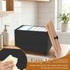 Wood Tampon Holder Bathroom Pad and Tampon Storage Box with Lid Feminine Product Organizer for Toilet Desktop Decor