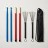 Trommelzubehör-Bundle mit Aufbewahrungstasche Sticks Schlägel Bürsten Set Gemischtes Material