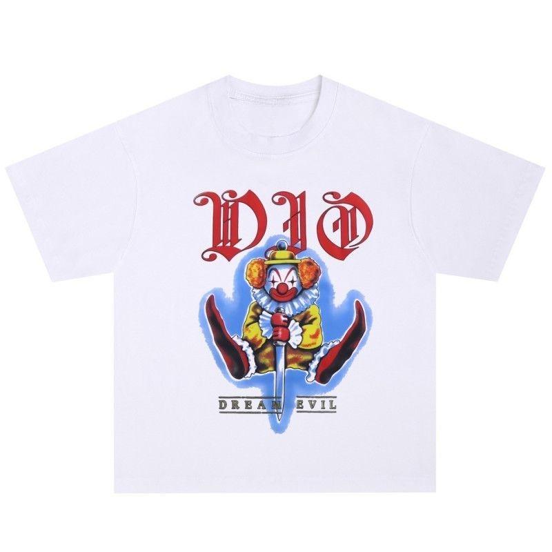

DIO rock band Tshirt American retro metal street print Loose pure cotton short sleeve Vintage M