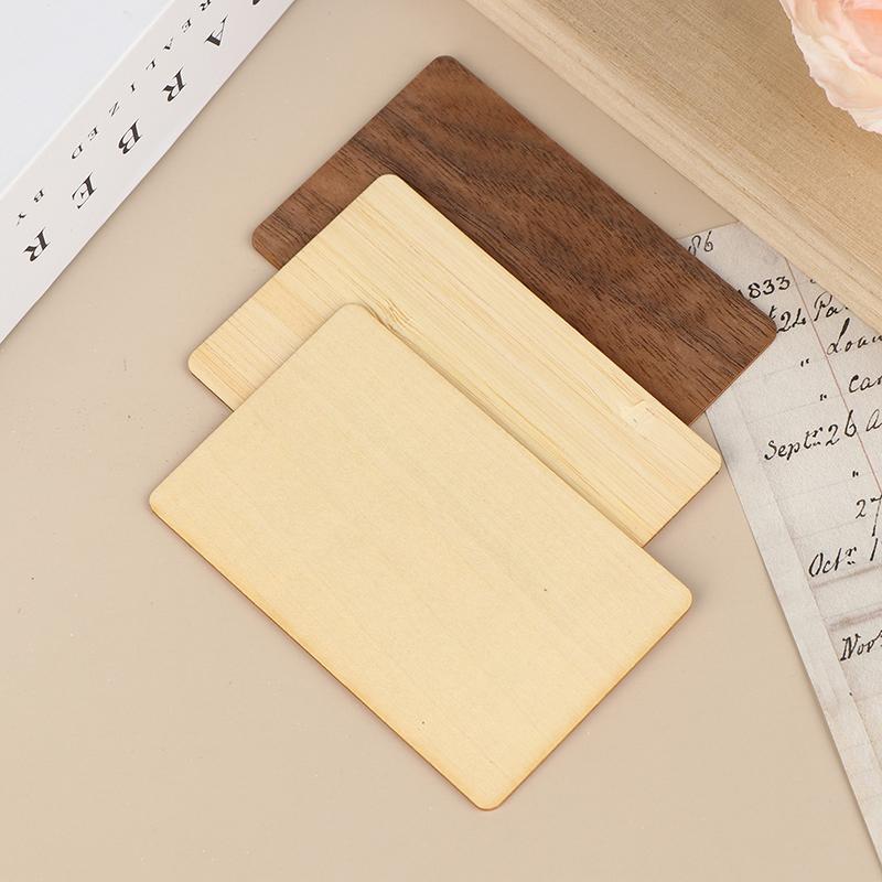 Holz Rohling NFC-Karte 13,56 MHz RFID-Tag 504 Bytes 215Ntag Chip Mitgliedschaft Kontaktlos Soziale Erkennung Lasercard