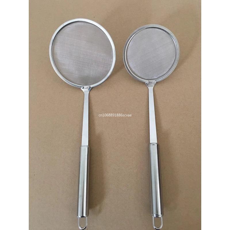1pc Fat Skimmer Spoon, Stainless Steel Fine Mesh Skimmer, Strainer Spoon for Removing Grease Fat and Foam, Kitchen Tools